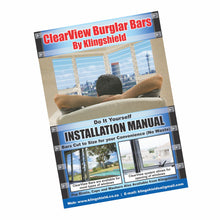 Load image into Gallery viewer, Klingshield Clear View Burglar Bars - 120cm