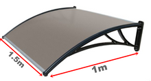 Load image into Gallery viewer, Polycarbonate Outdoor Cover Window Awning 1.5m x 1m