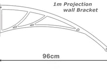 Load image into Gallery viewer, Polycarbonate Outdoor Cover Window Awning 1.5m x 1m