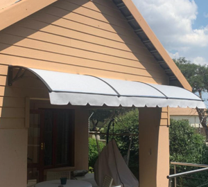 Red Stripe Outdoor Window Awning 1.2m x 1m