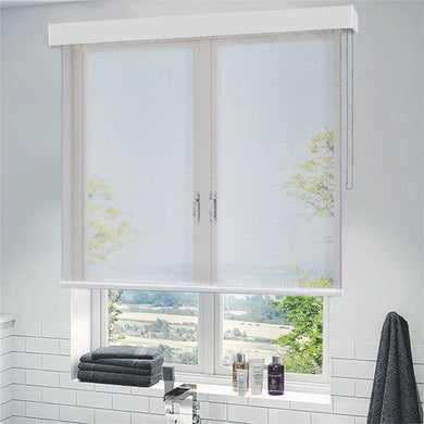 Klingshield Premier Weave Roller Blind with Valance - 1m (W) x 1m (L) - White
