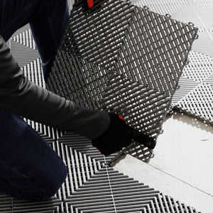 Klingshield Floor Shield Interlocking Modular Garage Floor Tiles (8 Pack)