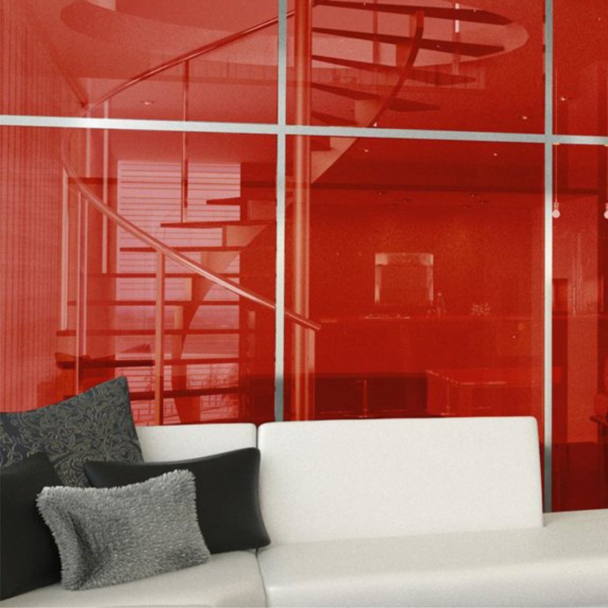 Klingshield Coloured Window Film (Red) - 150cm x 200cm