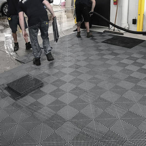 Klingshield Floor Shield Interlocking Modular Garage Floor Tiles (8 Pack)