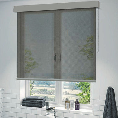 Klingshield Premier Weave Roller Blind with Valance - 1.6m (W) x 2.2m (L) - Grey
